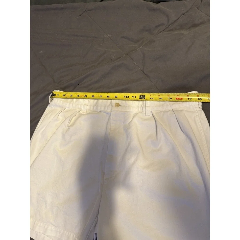 Polo Ralph Lauren Andrew Shorts Mens 34 Pleated Ivory Preppy Old Money